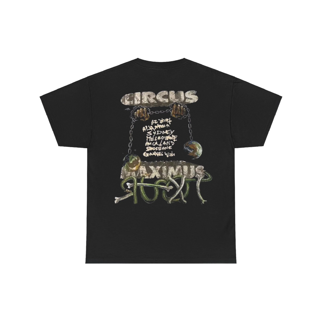 Travis Scott Australia Tour Tee "Thank God I’m Free Tonight"